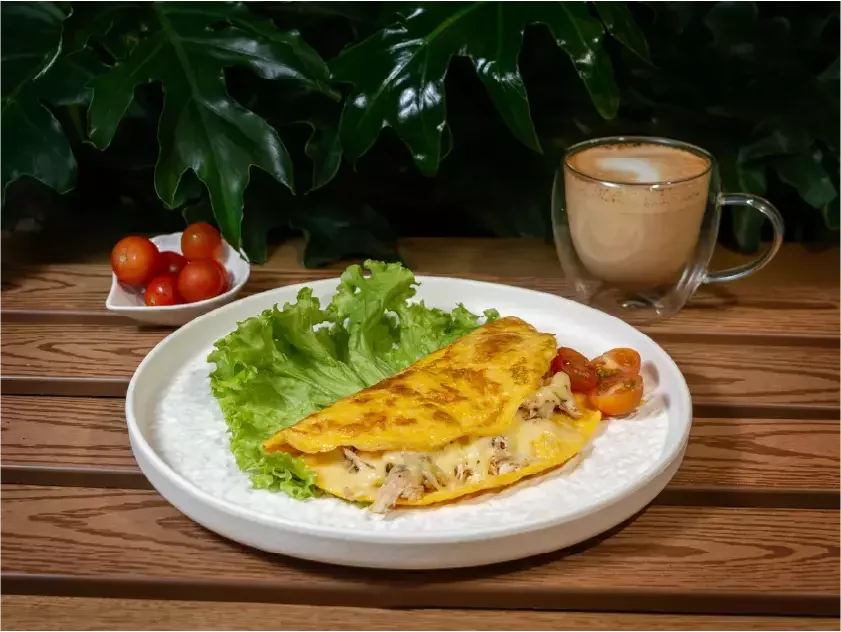 Omelette de pollo